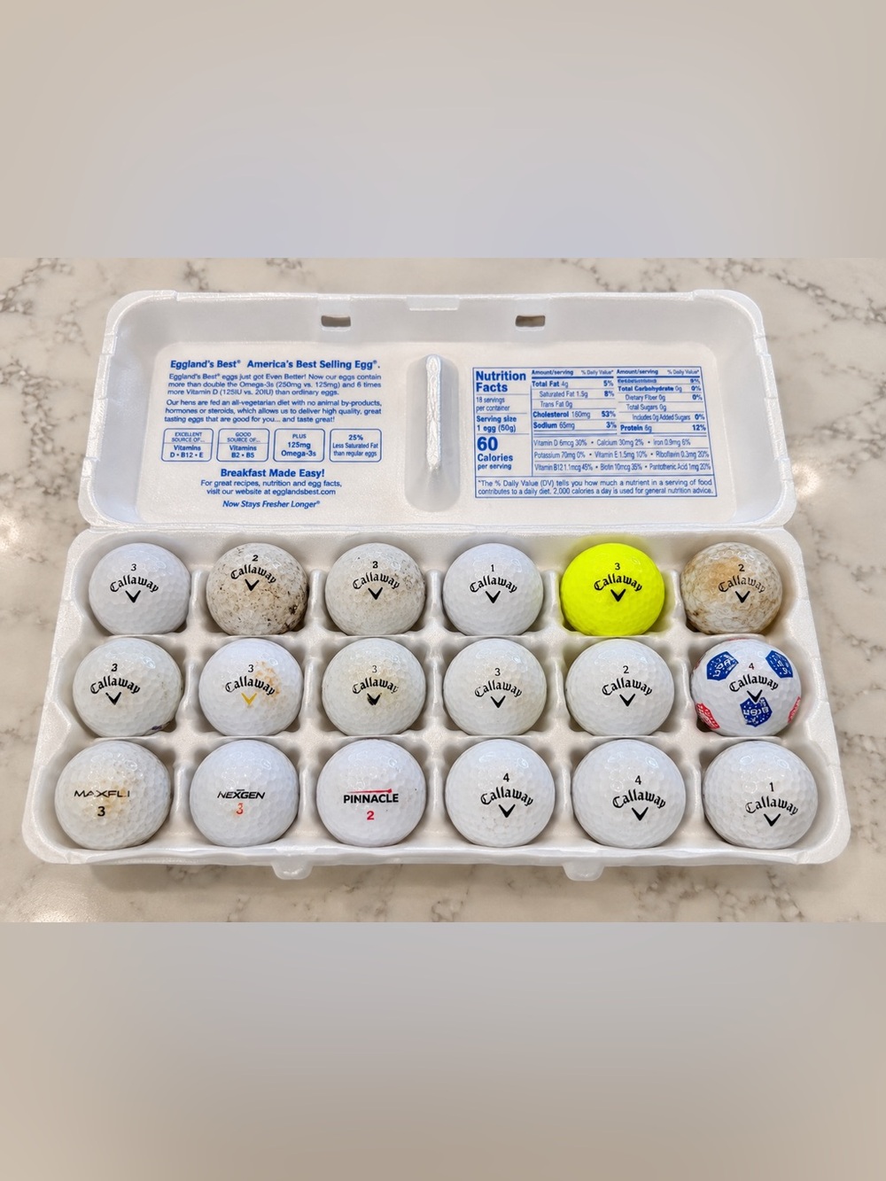 Callaway Golf Ball Mix - White and Yellow